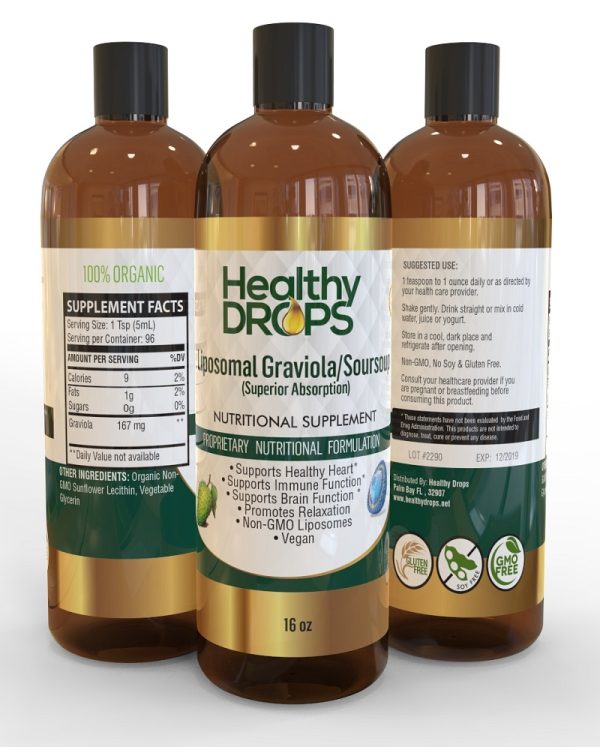 Liposomal Graviola Soursoup Organic Non-GMO Vegan